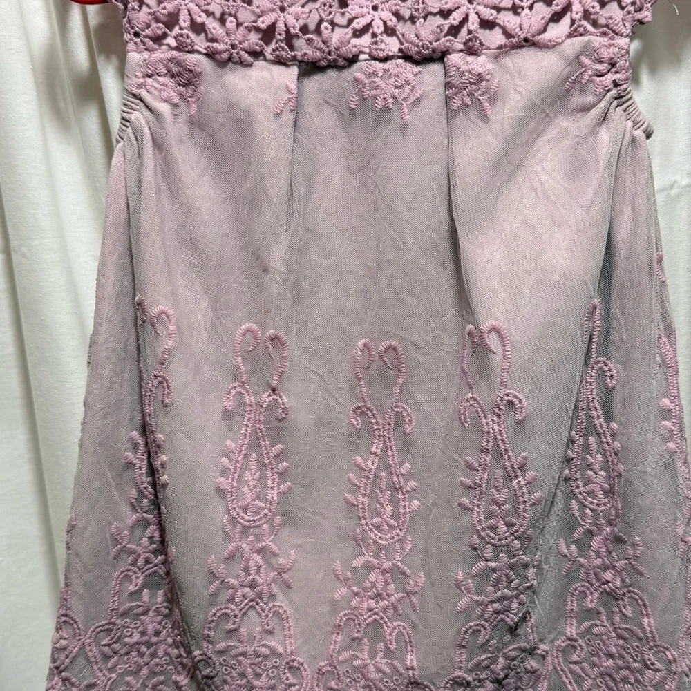 Presley Couture girls' Lavender Lace Bodice Party Dress